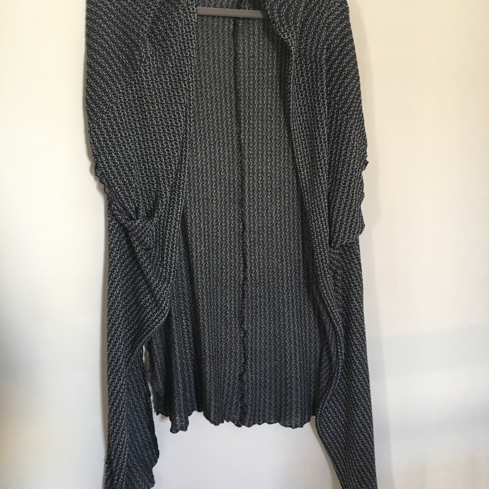 Cool Rolla Coaster Large grey draped cardigan